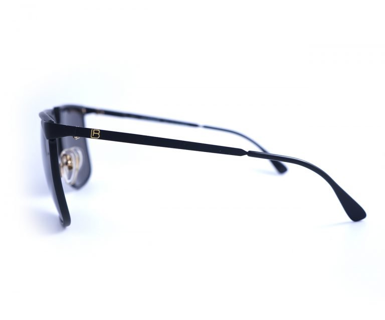 Lunettes De Soleil Laura Biagiotti - Monture Noire Rectangulaire - Occasion Très Bon état