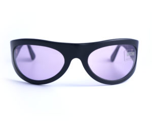 occhiali vintage unisex moschino M3524 wrap frame black