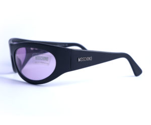occhiali vintage unisex moschino M3524 wrap frame black